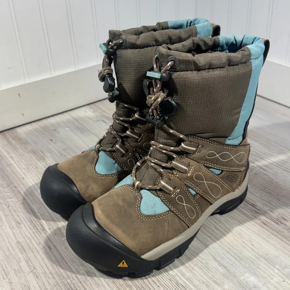 KEEN BRIXEN Women's Brown Leather WP Insulated Snow Boot 52018 US 6.5 $165‎ MSRP